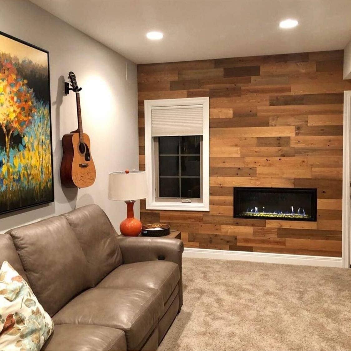 Reclaimed Wooden Wall Planks - Peel and Stick - 40 Sq. ft. - 5x22 Width C945