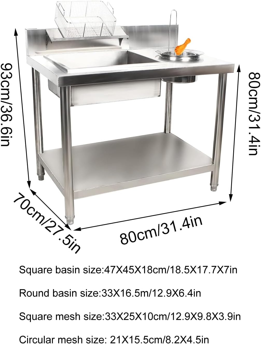 Stainless Steel Breading Table Q3129