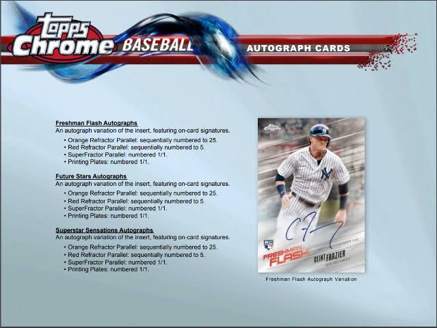 2018 Topps Chrome Baseball Blaster Box T5169