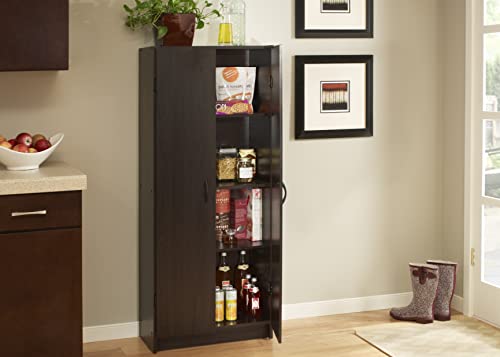 White 2 Door Pantry Cabinet with Adjustable Shelves R925