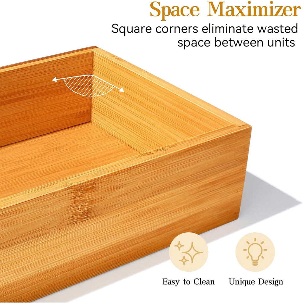 Bamboo 5 Pack Utensil Organizer Box U39762