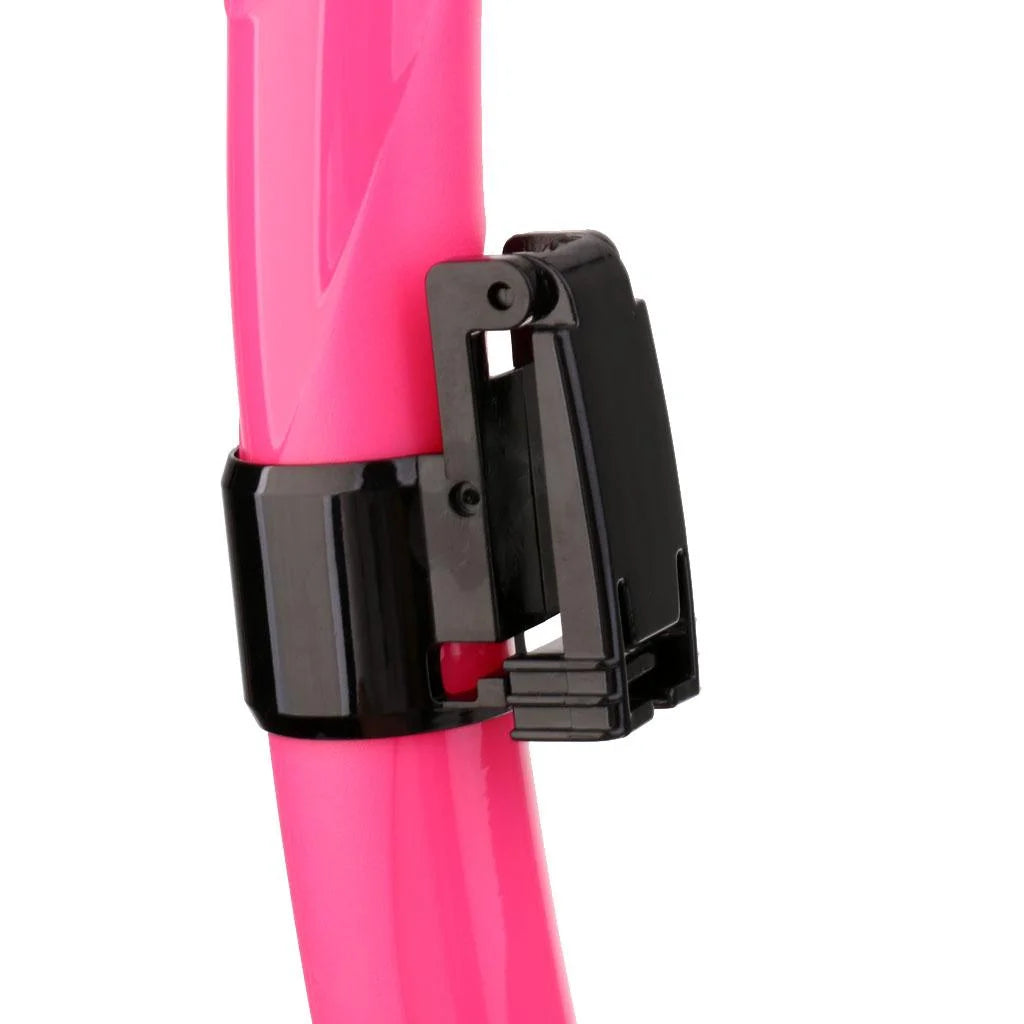Black and Pink Kids Scuba Diving Snorkel Set U878681