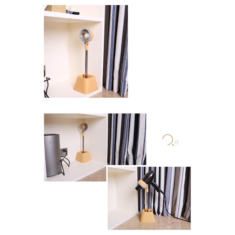 Beige Hair Dryer Stand with 180 Degree Rotation T7542