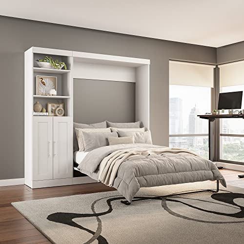 Bark Grey Full Murphy Bed with Drawers W353