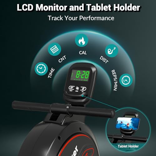 Magnetic Rower Machine with LCD Monitor E95111