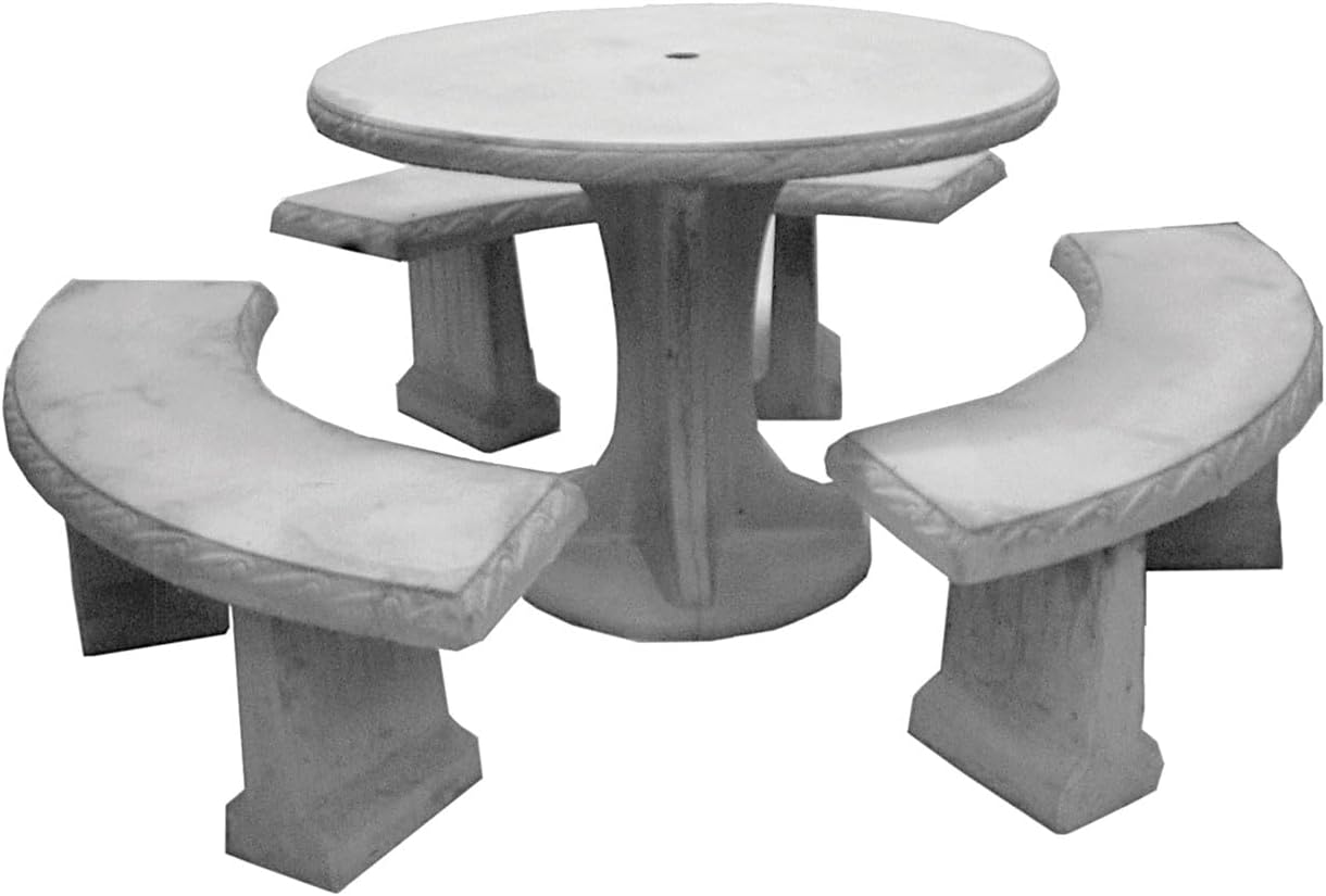 4 Piece Concrete Table Set H1215
