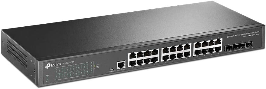 24 Port Gigabit Switch with 4 x 10GE SFP+ Slots X537089