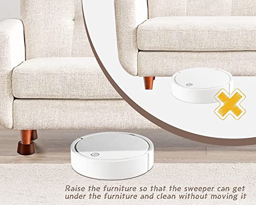Set of 4 Solid Wood Furniture Risers Y218871