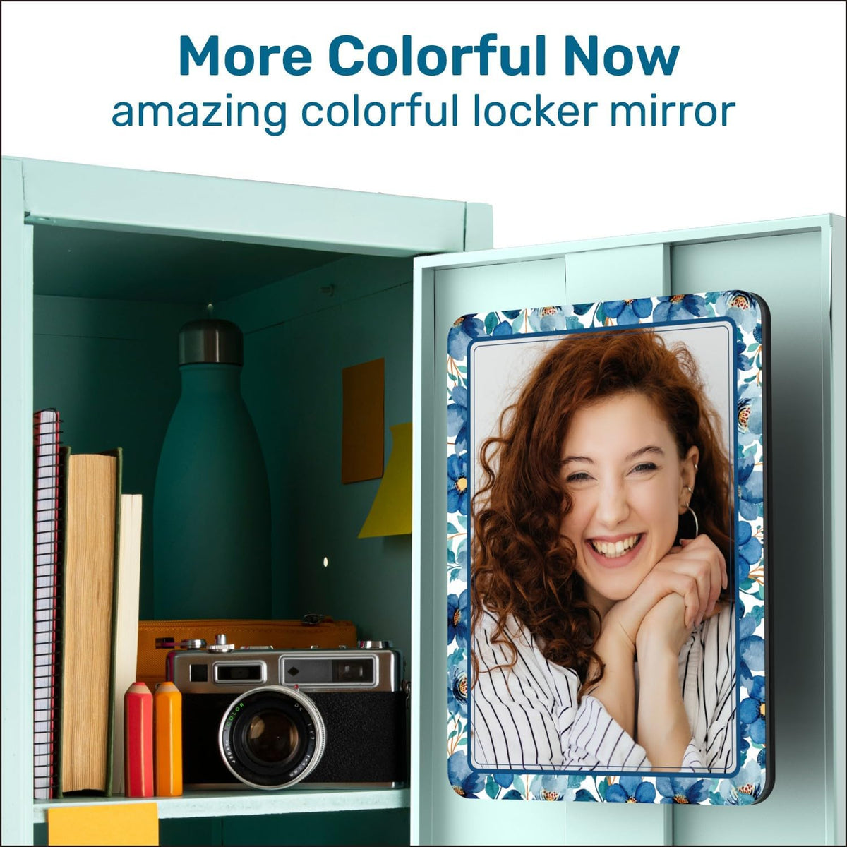 Magnetic Mirrors for Locker, 5 inch x 7 inch, 2 Pack J227915