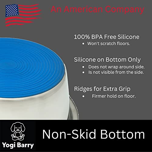 Stainless Steel Dog Bowl Set of 2 with Silicone Non-Skid Base R5401