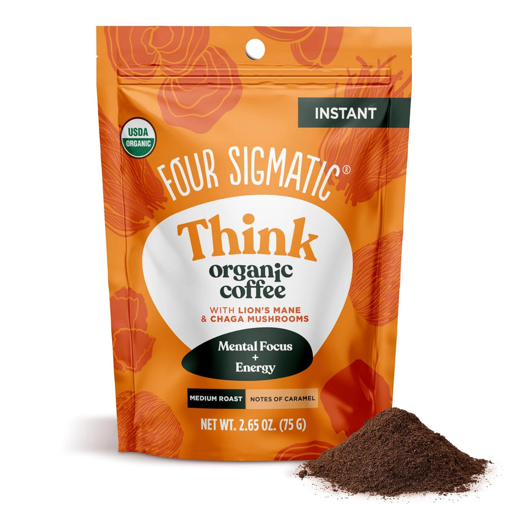 Organic Mushroom Coffee Instant Mix with Lion's Mane and Chaga, 30 Serving Canister M943745