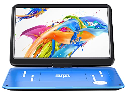 17.9" Portable DVD Player with 15.6" HD Swivel Screen, Black Y164