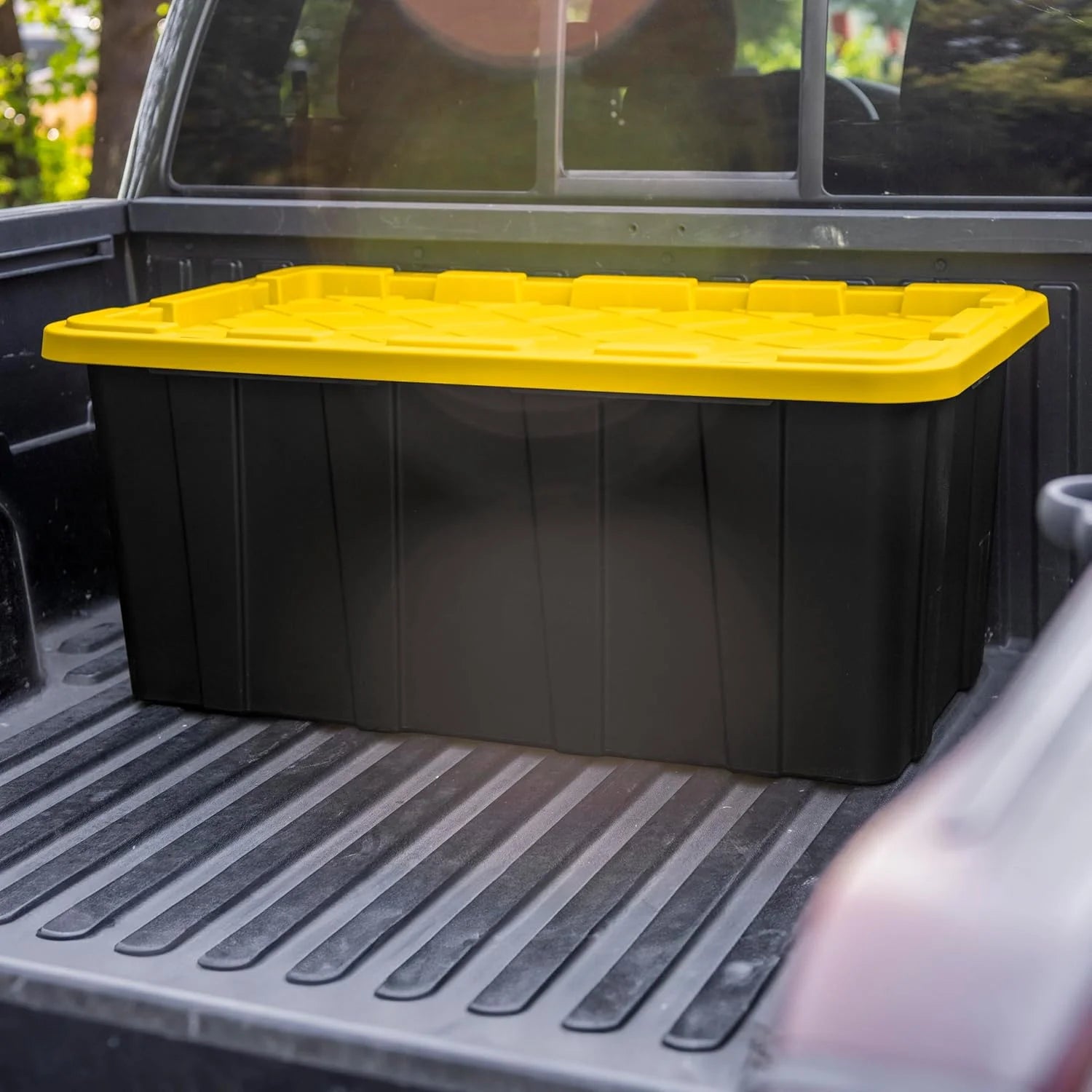 38 Gal Stackable Storage Bin with Lid, 4-Pack I88885