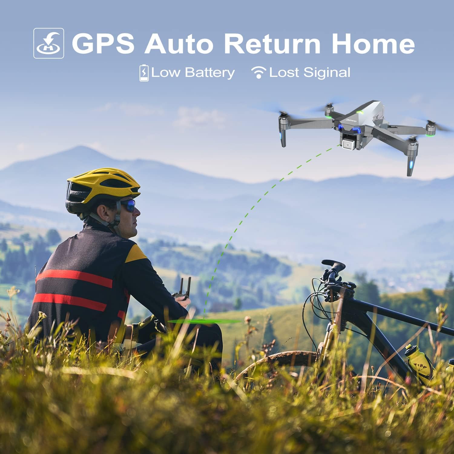 4K Drone with Camera, 30 Minutes Flight Time, GPS Return Home, Brushless Motor I359