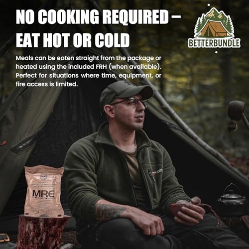 Variety Pack of 12 MRE Meals Ready to Eat with Flameless Heater A767