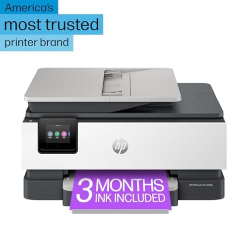 OfficeJet Pro 8135e Wireless All-in-One Color Inkjet Printer, Print, Scan, Copy, Fax, ADF, Duplex Printing F711958
