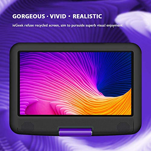 11.5" Portable DVD Player with Rechargeable Battery, Red E157577