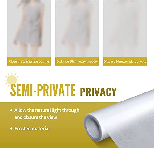 Floral Yellow Window Privacy Film, 17.7 inch by 23.6 inch O4678
