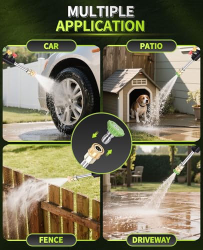 4800PSI 3.0 GPM Electric Pressure Washer with 4 Quick Connect Nozzles and 400ml Foam Cannon Q415