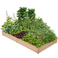 Natural Wood 8×2ft Raised Garden Bed Y5895