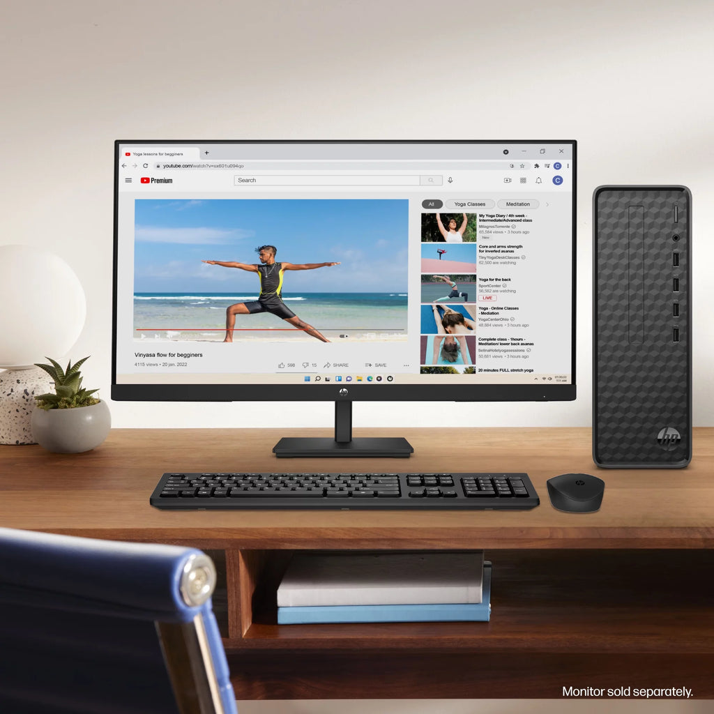 Black Intel Pentium 8GB 256GB SSD Windows 11 Desktop Tower O83363