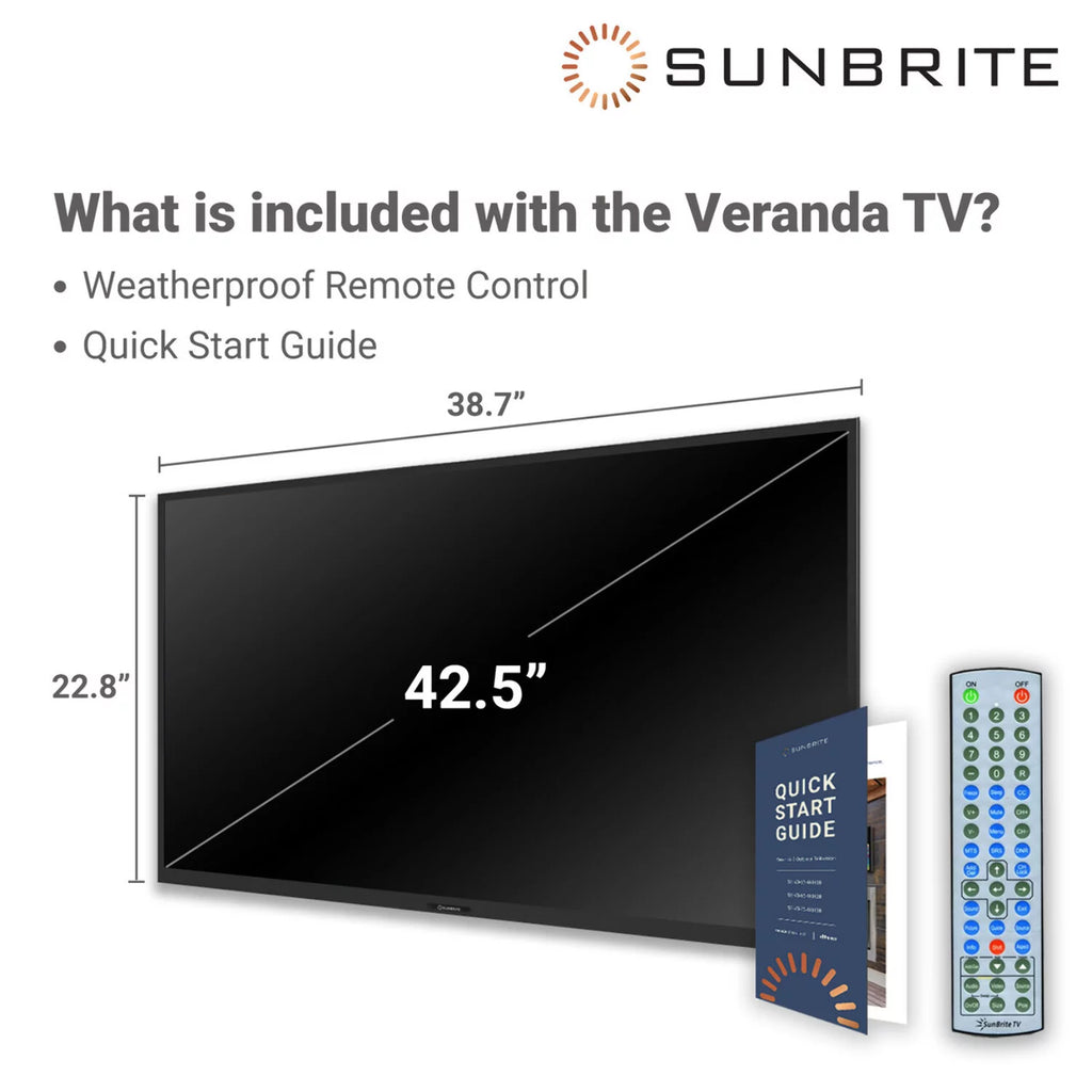 43-inch Full Shade Outdoor 4K Ultra HD HDR LED Weatherproof Television M3509