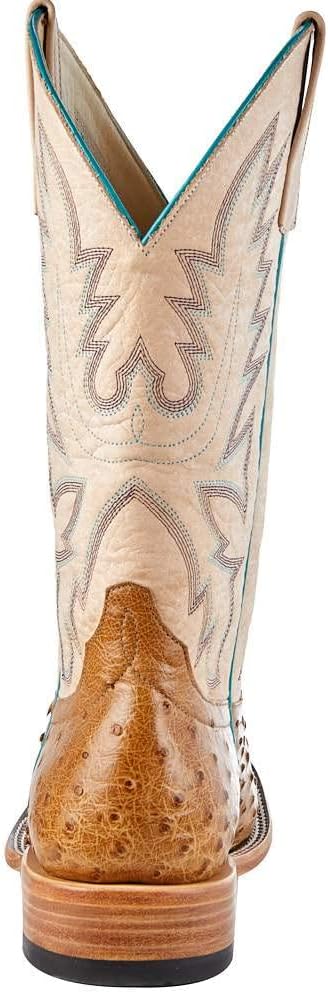 Brown Full Quill Ostrich Cowgirl Boot 10 B U48585