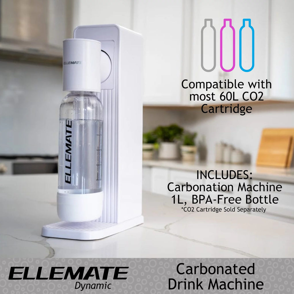 Dynamic Carbonated Drink Maker with 2 CO2 Cartridges T6693