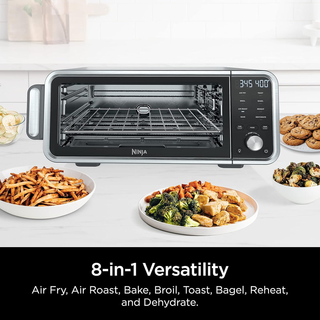 Silver 8-in-1 Air Fry Countertop Oven with Air Fry Basket V8576