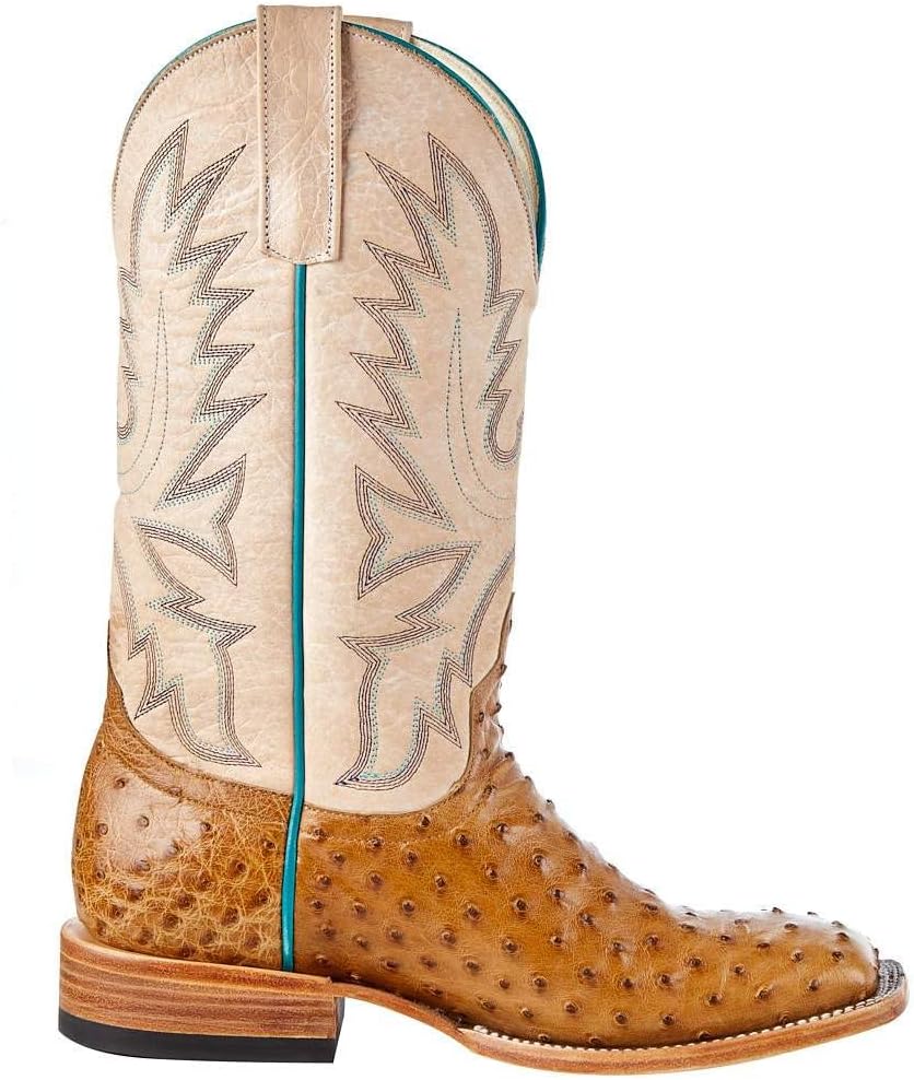 Brown Full Quill Ostrich Cowgirl Boot 10 B U48585