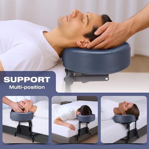 Blue Adjustable Memory Foam Mattress Top Massage Kit with Face Cushion H80191