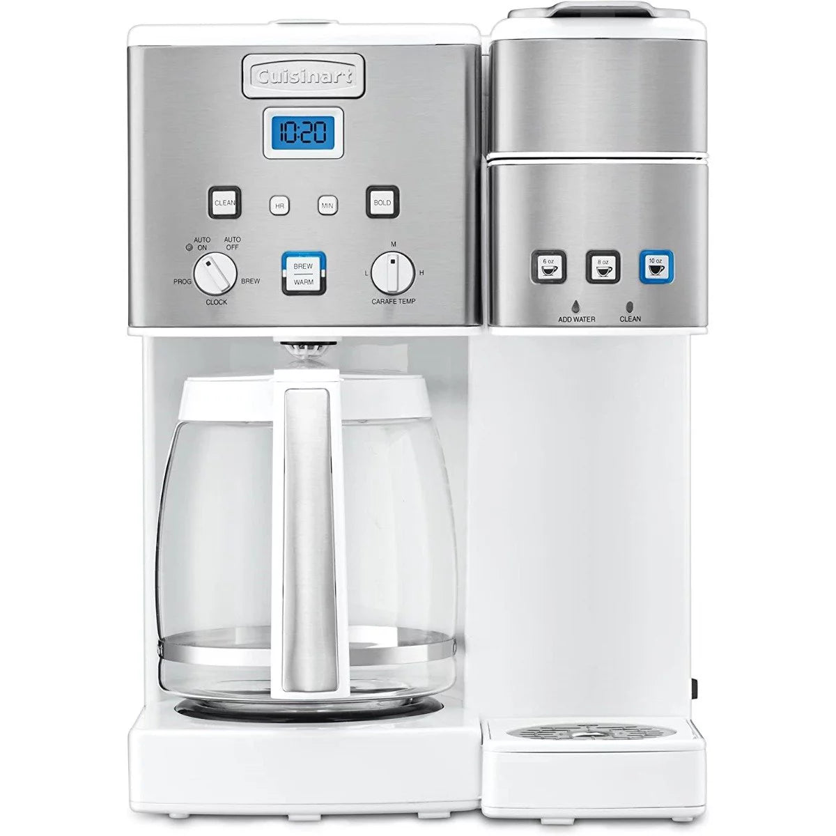 12-Cup Coffee Maker & Single-Serve Brewer White H821508