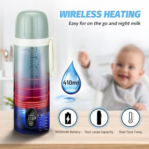14 Ounce Pink Portable Water Warmer H9239