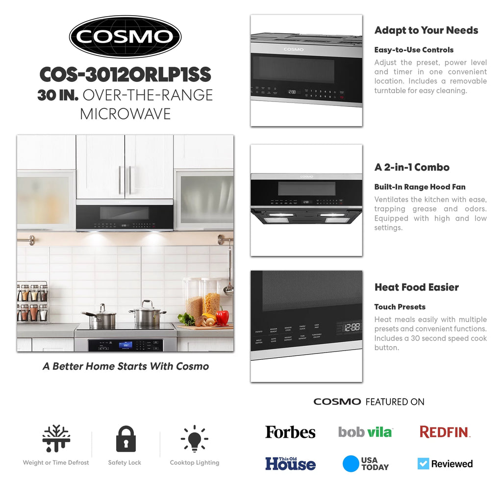 30 in. Slim Over the Range 1.2 cu. ft. Microwave X492