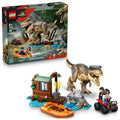 LEGO Jurassic World T. rex River Escape Dinosaur Toy Boat with Minifigures K78691