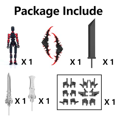 Black Green/Red Black Action Figure Set E978226