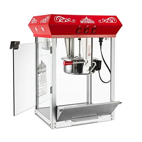 Black 8-Ounce Kettle Popcorn Machine H2533