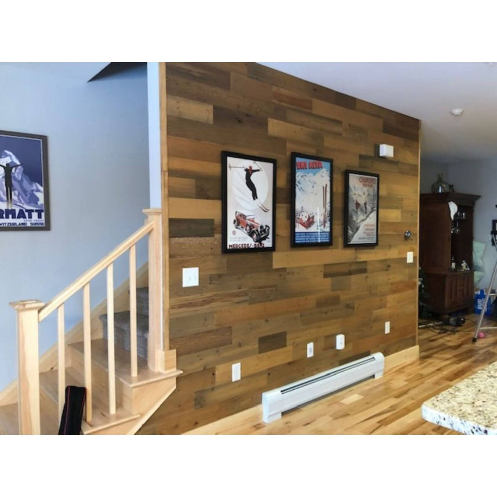 Reclaimed Wooden Wall Planks - Peel and Stick - 40 Sq. ft. - 5x22 Width C945