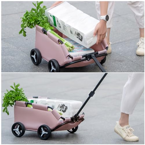 Pink 4 Wheels Folding Pet Stroller M77024