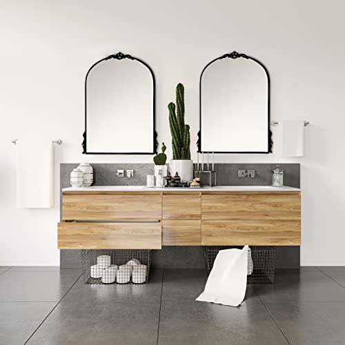 Gold Wall Arch Mirror with MDF Back L497
