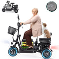 400W 48V Electric Tricycle with 3 Seats and Storage Baskets T288951