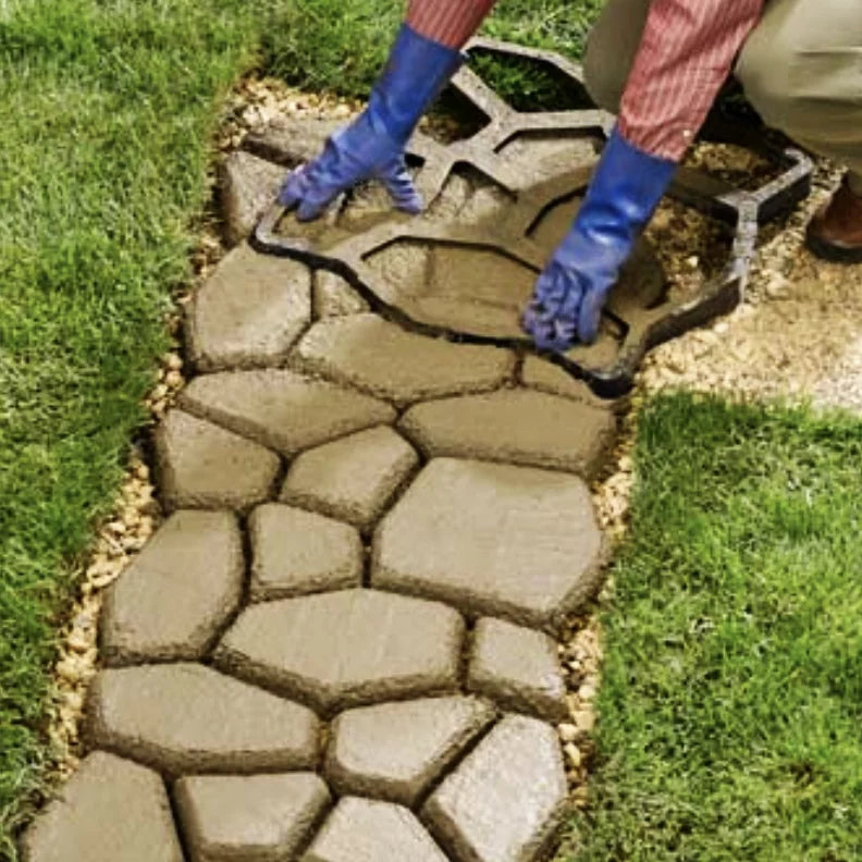 Reusable Concrete Stepping Stone Mold L421221