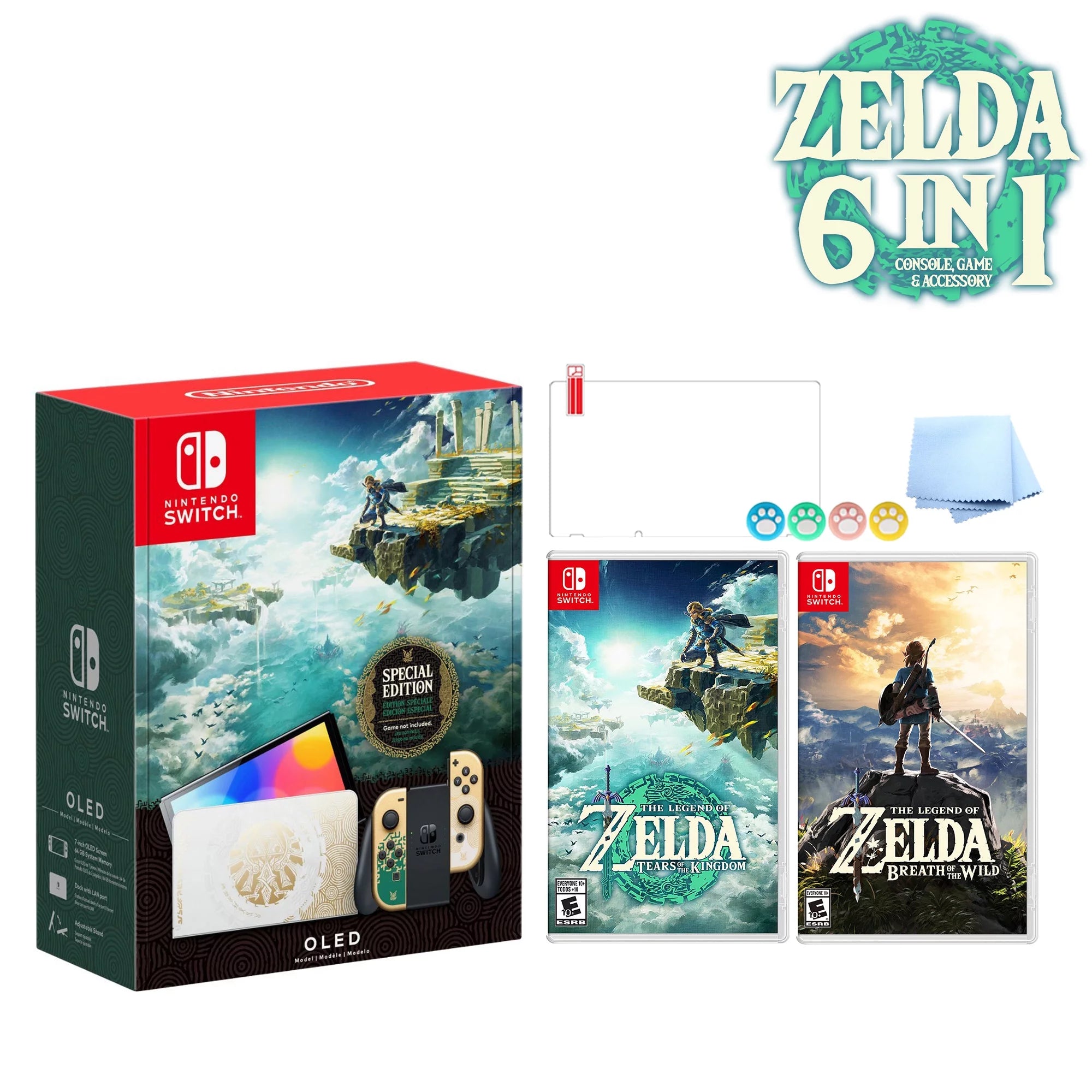 Green & Gold 64GB Console with Joy-Con and Dock B284