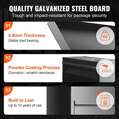 Galvanized Steel Package Delivery Box with Coded Lock L8584