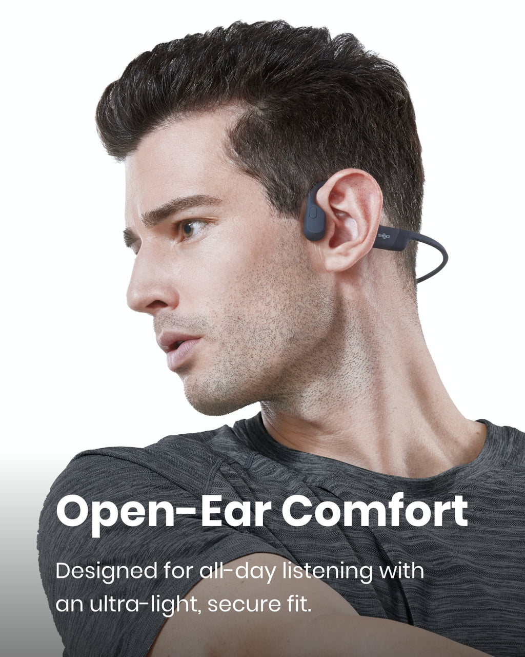 Black Bone Conduction Waterproof Bluetooth Headphones I15618
