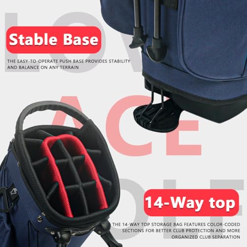 Lightweight 14-Way Golf Stand Bag E51529