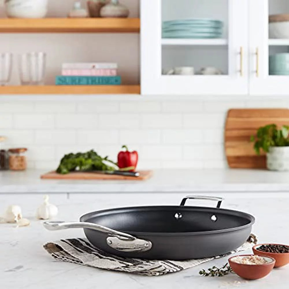 Black Hard Anodized 12-Inch Open Skillet C2880