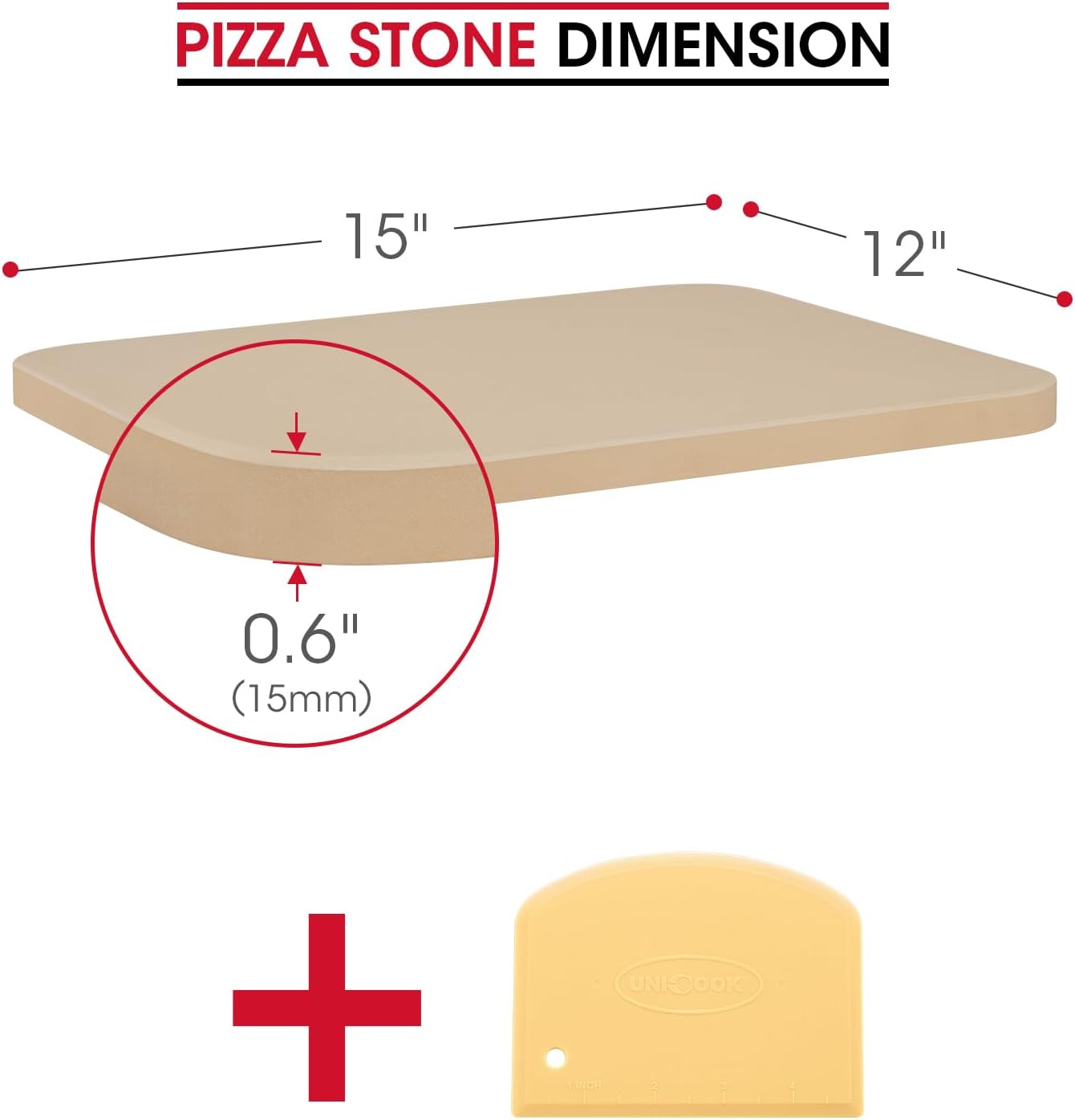15 Inch Cordierite Pizza Stone N752698
