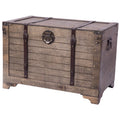 Large Natural Wood Storage Trunk and Coffee Table Y944