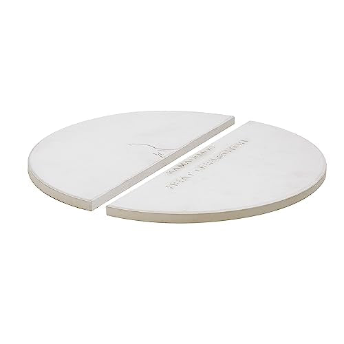 2-Pack Ceramic Heat Deflector Plates for Charcoal Grill F296805